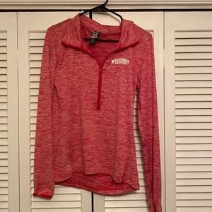 Wisconsin quarter zip || VS Pink